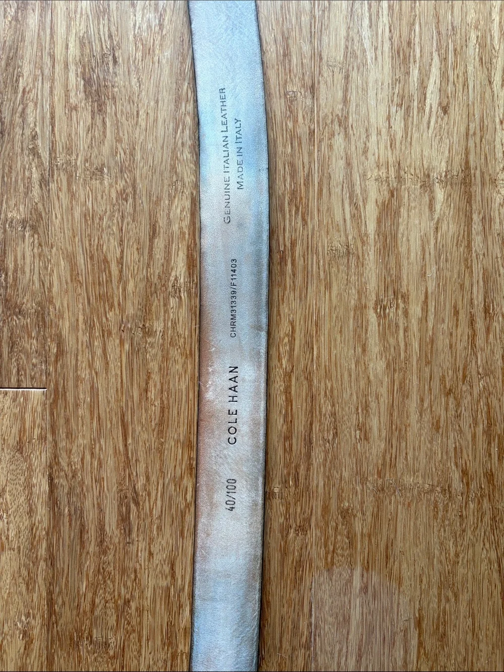Brown Leather Cole Hahn Belt